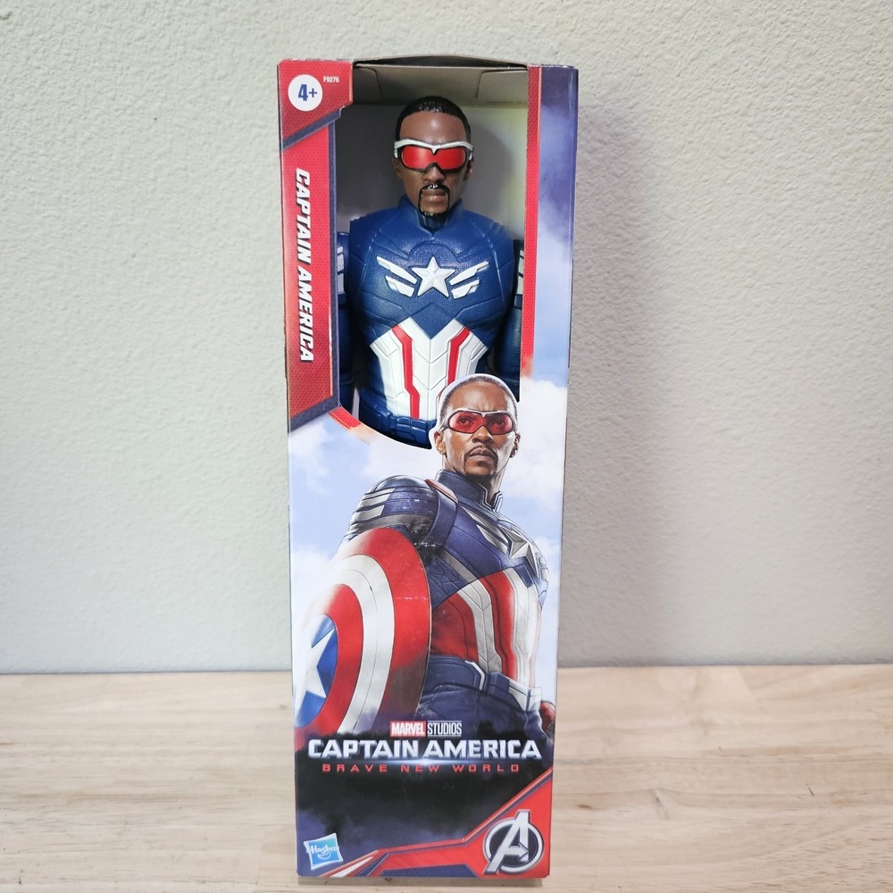 Captain America Sam Wilson 12" Figure Marvel Brave New World Hasbro NIB 2024